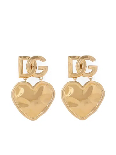 DOLCE & GABBANA HEART PENDANT EARRINGS