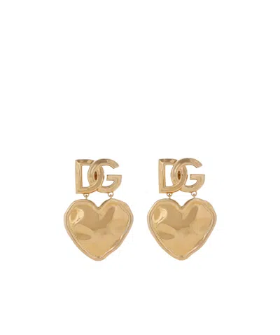 DOLCE & GABBANA HEART-PENDANT EARRINGS