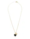 Dolce & Gabbana Women Gold Colored Necklace With Logo Pendant And Heart Pendant In Brass Woman In Gold