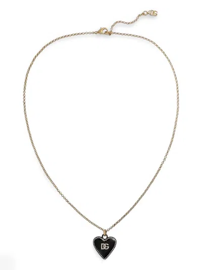 Dolce & Gabbana Heart Pendant Necklace In Gold