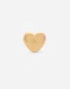 Dolce & Gabbana Heart Ring With Embossed Dg Logo In Gold
