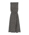 Dolce & Gabbana Women Chevron Print Heavy Crepe Cocktail Dress In Multi