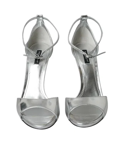 Dolce & Gabbana Heel Sandal In Silver