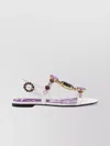 Dolce & Gabbana Heel Sandals With Embellished Jewel Accents