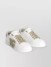 Dolce & Gabbana Heel Tab Sneakers With Perforated Vamp