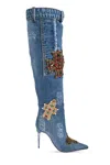Dolce & Gabbana Heeled Boots In Blue