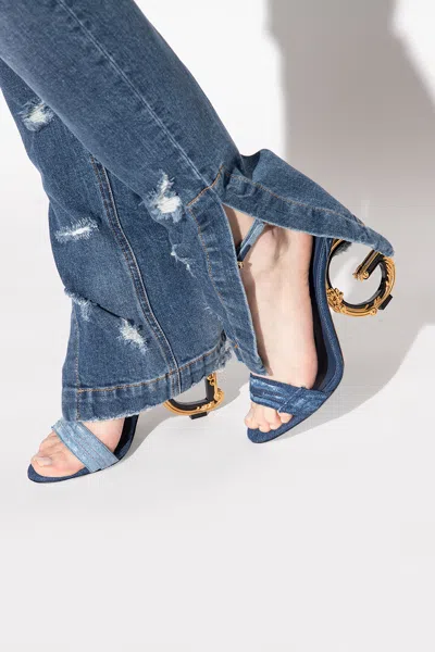 Dolce & Gabbana Heeled Sandals In Blue