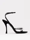 Dolce & Gabbana Keira 105 Satin Sandals With Gemstone Embellishments In Black
