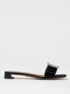 Dolce & Gabbana Buckled Velvet Sandals In Black