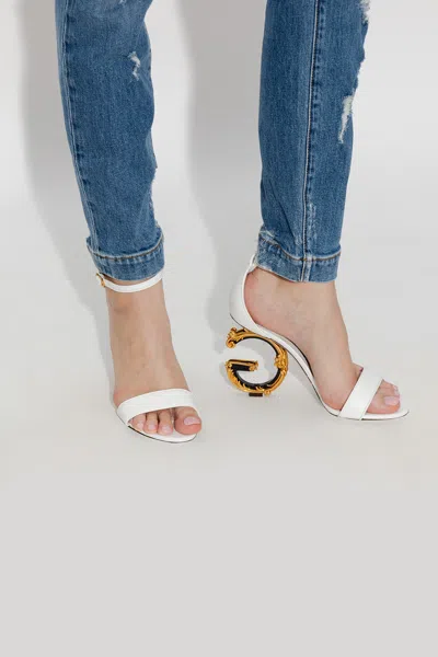 Dolce & Gabbana Heeled Sandals In White
