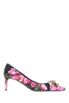 Dolce & Gabbana Bellucci 70 Crystal Embellished Floral Pumps