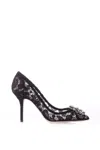 Dolce & Gabbana Rainbow Lace 90mm Brooch-detail Pumps In Black