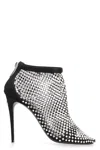 Dolce & Gabbana Rhinestone-embellished Satin Pumps In Black