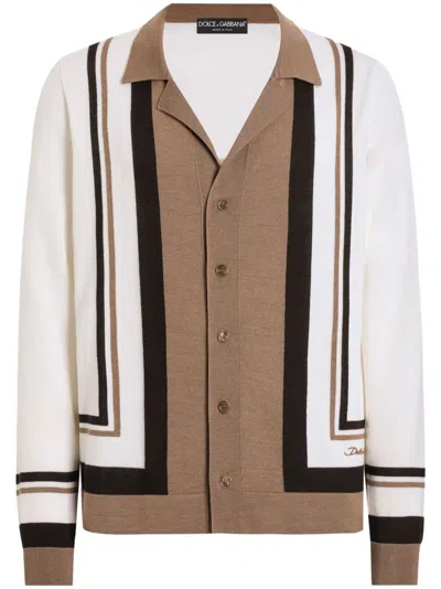 DOLCE & GABBANA COLOURBLOCK SHIRT - MEN'S - SILK/VIRGIN WOOL