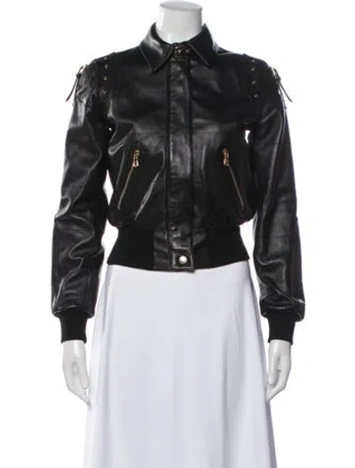 Pre-owned Dolce & Gabbana Hemp Bomber Jacket In Black