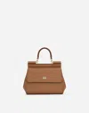 Dolce & Gabbana Henkeltasche Sicily Mittelgross In Brown