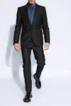 Dolce & Gabbana Herringbone Blazer In Black