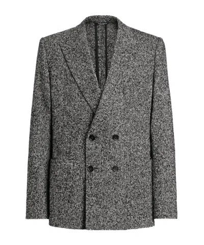 DOLCE & GABBANA DOLCE  GABBANA DOUBLE-BREASTED CHEVRON JACKET