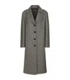 Dolce & Gabbana Single-breasted Herringbone Wool Coat