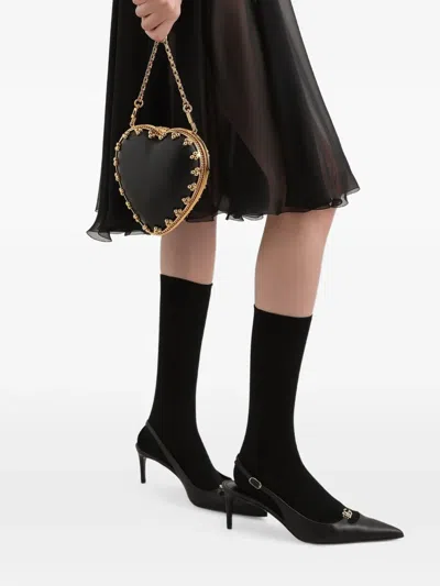 Dolce & Gabbana Herzförmige Clutch In Black