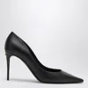 Dolce & Gabbana Black Pointed Pumps With Dg Detail In Black