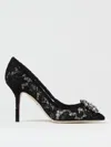 Dolce & Gabbana Rainbow Lace 90mm Brooch-detail Pumps In 黑色