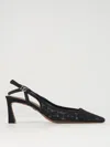 Dolce & Gabbana Leopard-design Lace Slingbacks With Fusible Rhinestones In ブラック