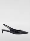 Dolce & Gabbana Mun 30 Croc-embossed Leather Slingback Pumps In Schwarz