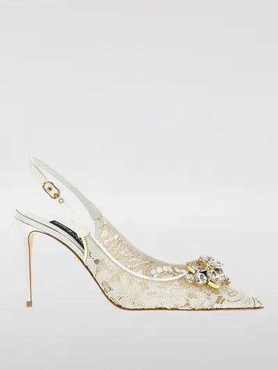 DOLCE & GABBANA HIGH HEEL SHOES DOLCE & GABBANA WOMAN COLOR WHITE,G00877001