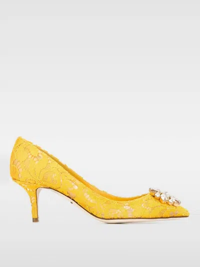 Dolce & Gabbana High Heel Shoes  Woman Color Yellow