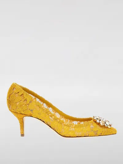 DOLCE & GABBANA PUMPS DOLCE & GABBANA WOMAN COLOR YELLOW,F79694003