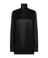 Dolce & Gabbana Turtleneck Long Sleeve Blouse In Black