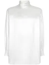 Dolce & Gabbana Dolce&gabbana White Silk Turtleneck In Weiss