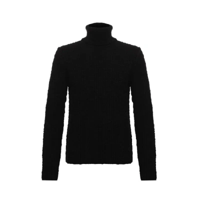 Dolce & Gabbana High Neck Sweater In Black