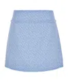 Dolce & Gabbana Light Blue A-line Mini Skirt In Blue