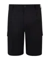 Dolce & Gabbana Stretch Cotton Shorts With Dg Hardware In Black
