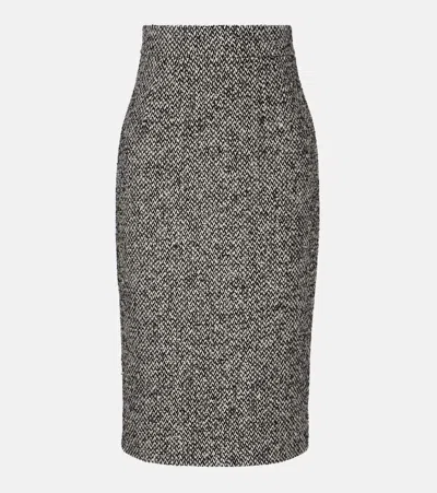 DOLCE & GABBANA HIGH-RISE PENCIL SKIRT