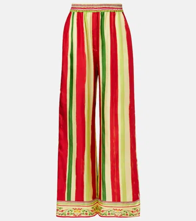 Dolce & Gabbana High-rise Palazzo-hose Aus Seide