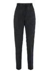 Dolce & Gabbana High-rise Trousers In Nero