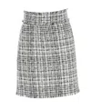 Dolce & Gabbana Raschel Tweed Midi Pencil Skirt In Gray