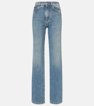 Dolce & Gabbana High-rise Wide-leg Jeans In Blue