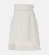 Dolce & Gabbana High-rise Tweed Midi Skirt In White