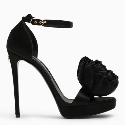 Dolce & Gabbana High Sandal In Black