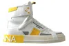 DOLCE & GABBANA HIGH-TOP PERFORATED LEATHER trainers