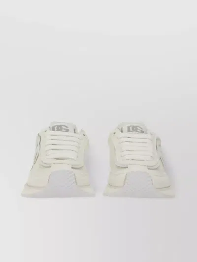 Dolce & Gabbana High-top Sneakers Collar Padded In Neutral