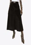 Dolce & Gabbana Midi Skirts In Dark Brown
