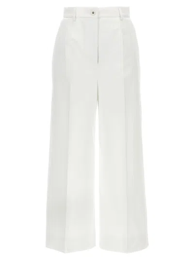 DOLCE & GABBANA HIGH WAIST COTTON PANTS