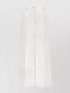 Dolce & Gabbana High Waist Cotton Pants In White