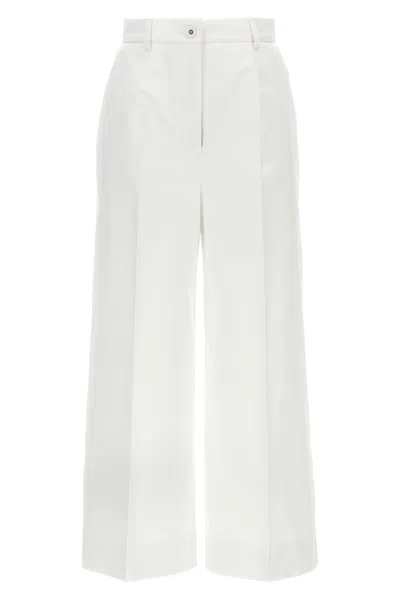 DOLCE & GABBANA HIGH WAIST COTTON PANTS