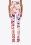 Dolce & Gabbana Super High-rise Floral-print Leggings In Multicolor